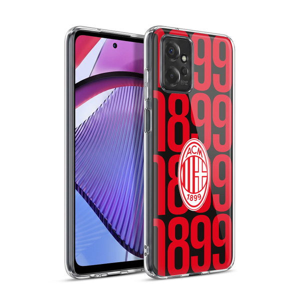 AC Milan Graphics Pattern Soft Gel Case for Motorola Moto G Power (2023)
