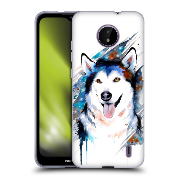 Pixie Cold Animals Husky Soft Gel Case for Nokia C10 / C20