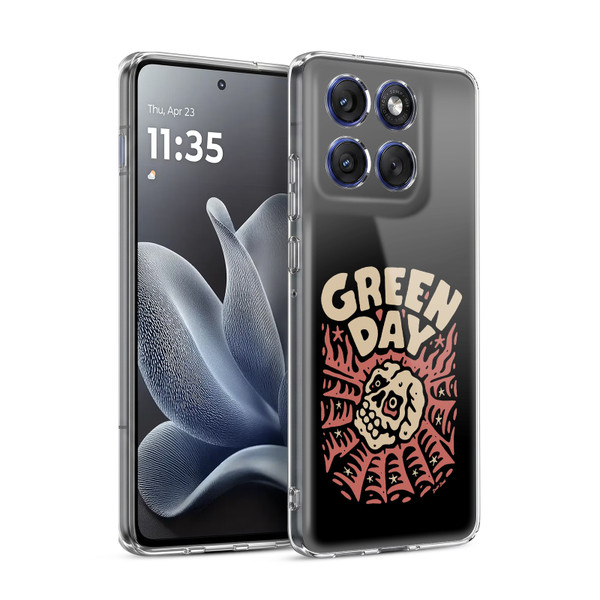 Green Day Graphics Skull Spider Soft Gel Case for Motorola Edge 70