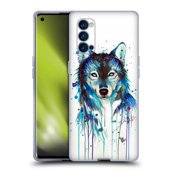 Pixie Cold Animals Ice Wolf Soft Gel Case for OPPO Reno 4 Pro 5G