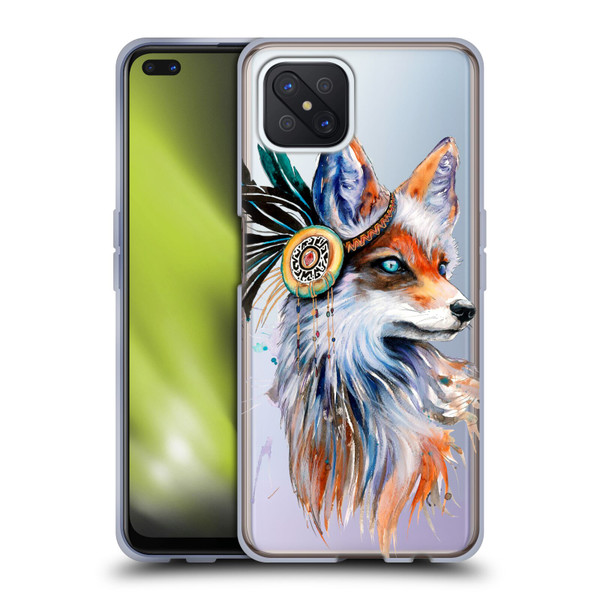 Pixie Cold Animals Fox Soft Gel Case for OPPO Reno4 Z 5G