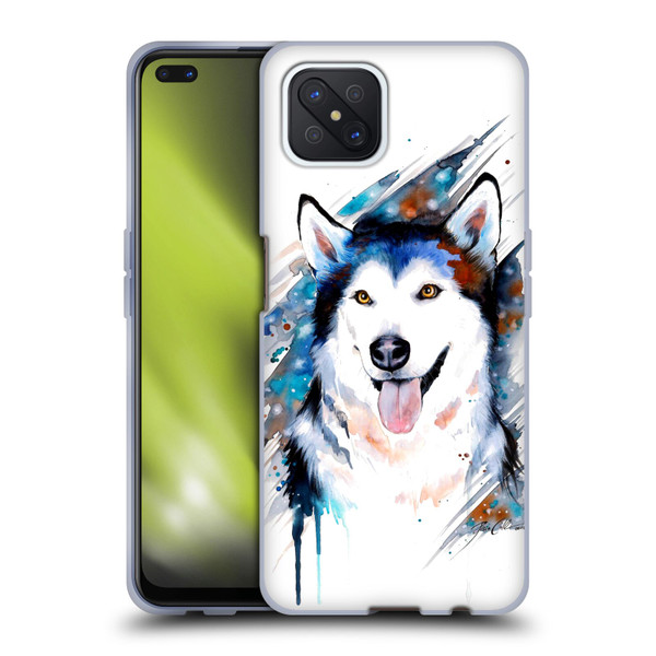 Pixie Cold Animals Husky Soft Gel Case for OPPO Reno4 Z 5G