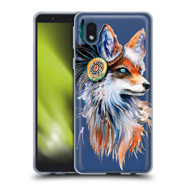 Pixie Cold Animals Fox Soft Gel Case for Samsung Galaxy A01 Core (2020)