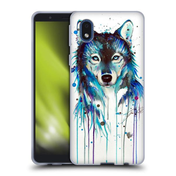 Pixie Cold Animals Ice Wolf Soft Gel Case for Samsung Galaxy A01 Core (2020)
