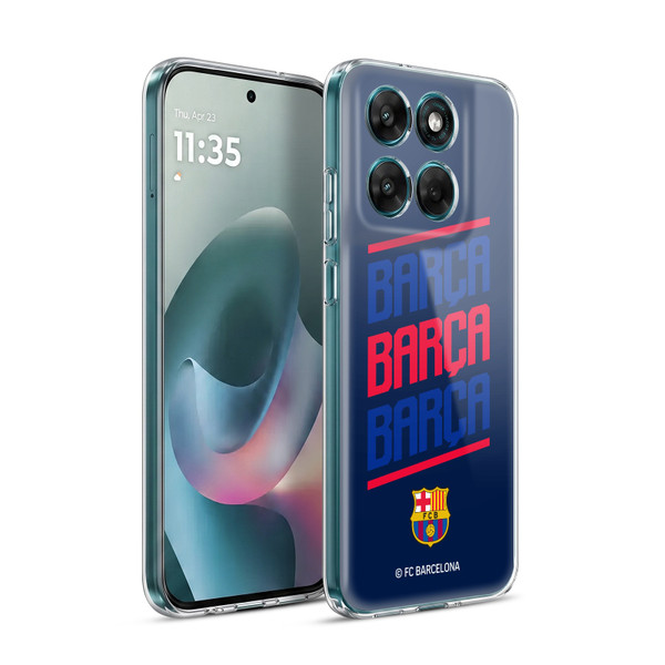 FC Barcelona Graphics Barca Type Soft Gel Case for Motorola Moto G77