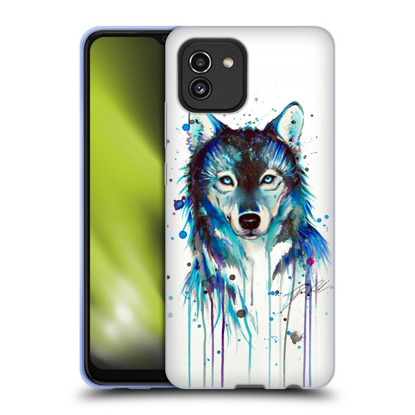 Pixie Cold Animals Ice Wolf Soft Gel Case for Samsung Galaxy A03 (2021)