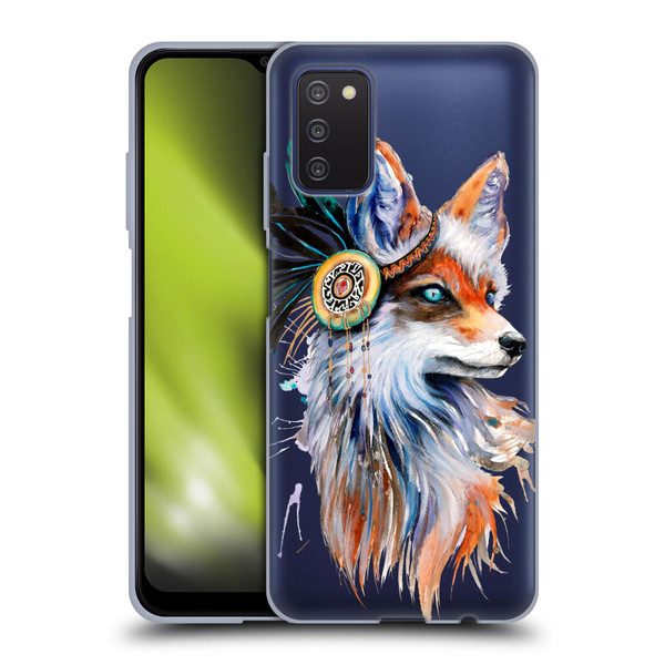Pixie Cold Animals Fox Soft Gel Case for Samsung Galaxy A03s (2021)