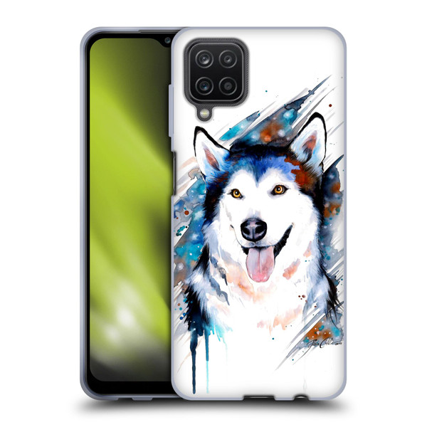 Pixie Cold Animals Husky Soft Gel Case for Samsung Galaxy A12 (2020)