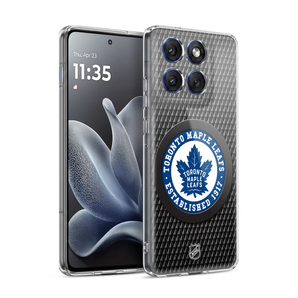 NHL Toronto Maple Leafs Puck Texture Soft Gel Case for Motorola Edge 70