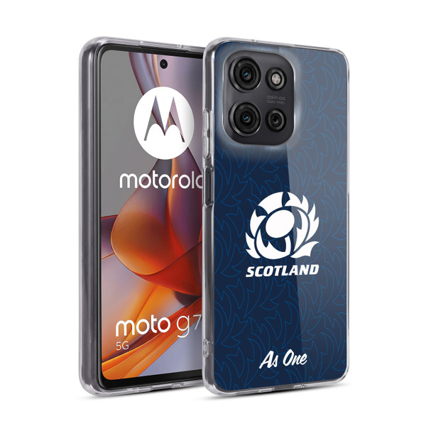 Scotland Rugby Graphics Pattern Soft Gel Case for Motorola Moto G75