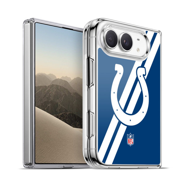 NFL Indianapolis Colts Logo Stripes Soft Gel Case for Apple iPhone Duo