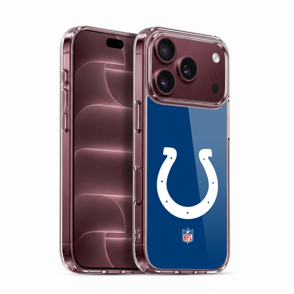 NFL Indianapolis Colts Logo Plain Soft Gel Case for Apple iPhone 18 Pro