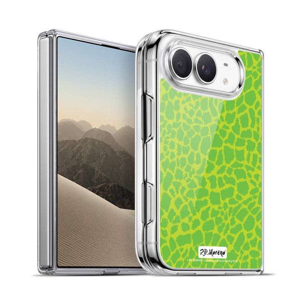 P.D. Moreno Patterns Lime Green Soft Gel Case for Apple iPhone Duo