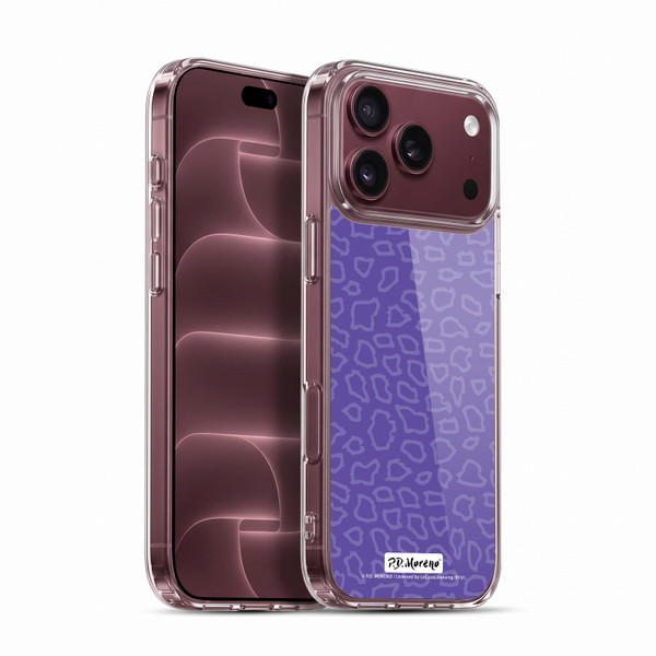 P.D. Moreno Patterns Purple Leopard Soft Gel Case for Apple iPhone 18 Pro Max