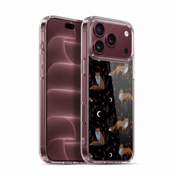 Episodic Drawing Art Foxes Pattern Soft Gel Case for Apple iPhone 18 Pro Max