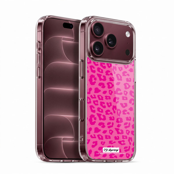 P.D. Moreno Patterns Pink Leopard Soft Gel Case for Apple iPhone 18 Pro