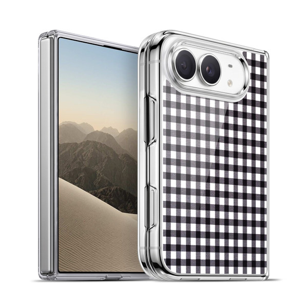 Head Case Designs Gingham-Patterns Black Soft Gel Case for Apple iPhone Duo