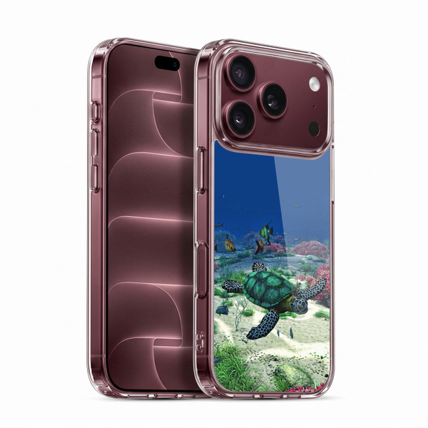 Simone Gatterwe Life In Sea Turtle Soft Gel Case for Apple iPhone 18 Pro