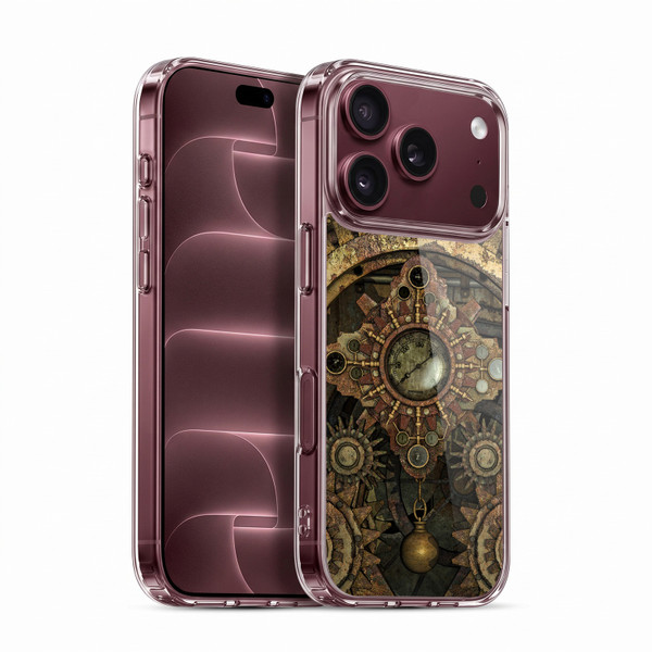 Simone Gatterwe Steampunk Rusty Vintage Gears Soft Gel Case for Apple iPhone 18 Pro
