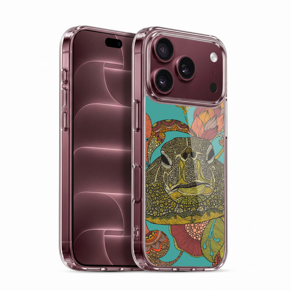 Valentina Nature and Floral Turtle Soft Gel Case for Apple iPhone 18 Pro