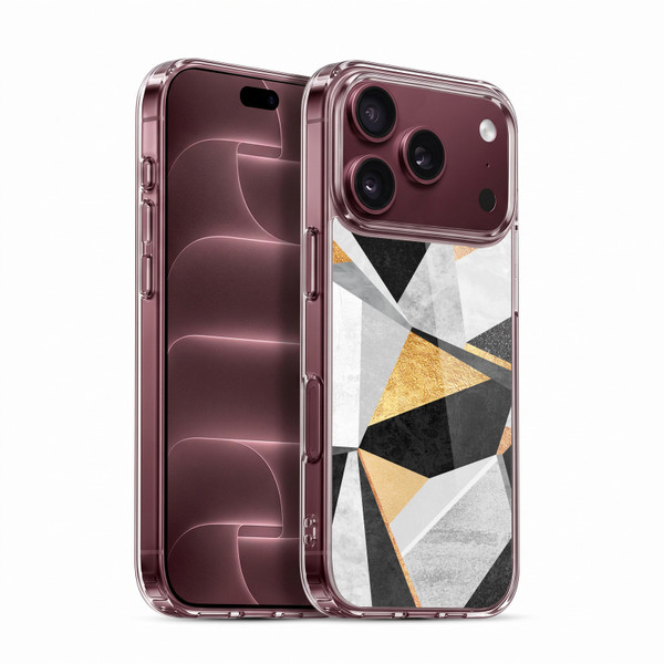 Elisabeth Fredriksson Geometric Design And Pattern Geometry Gold Soft Gel Case for Apple iPhone 18 Pro