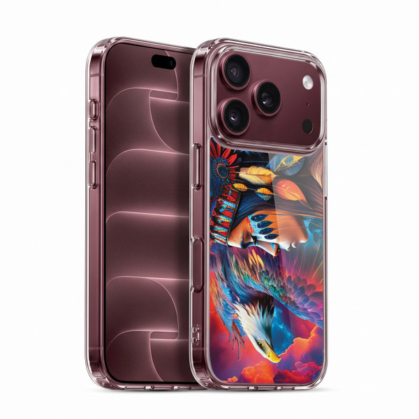 Michael David Ward Psychedelic Art Eagle Soft Gel Case for Apple iPhone 18 Pro
