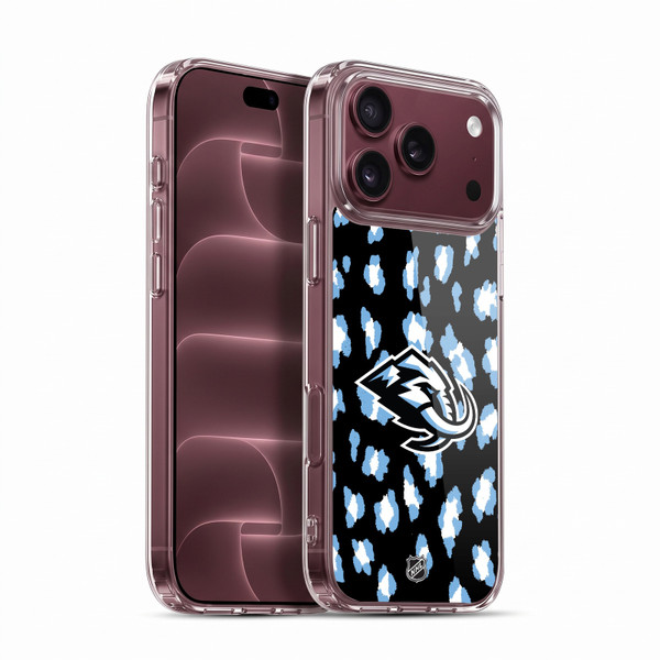 NHL Utah Mammoth Leopard Pattern Soft Gel Case for Apple iPhone 18 Pro Max