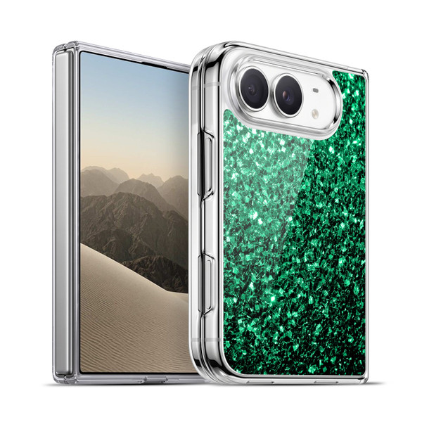 PLdesign Glitter Sparkles Emerald Green Soft Gel Case for Apple iPhone Duo