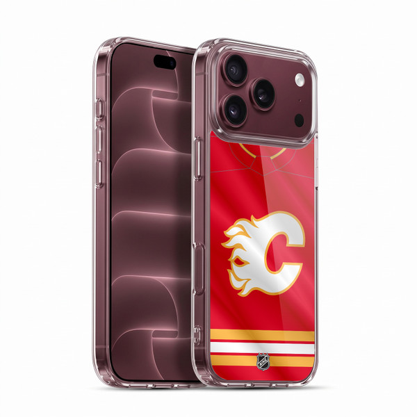 NHL Calgary Flames Jersey Soft Gel Case for Apple iPhone 18 Pro Max