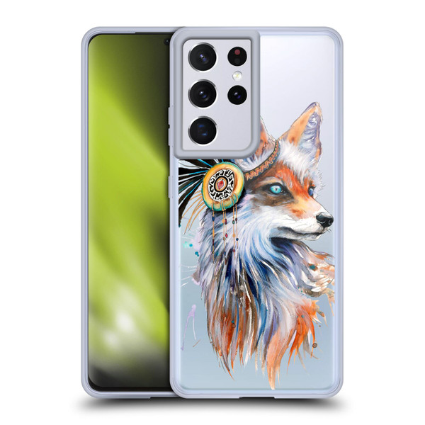 Pixie Cold Animals Fox Soft Gel Case for Samsung Galaxy S21 Ultra 5G