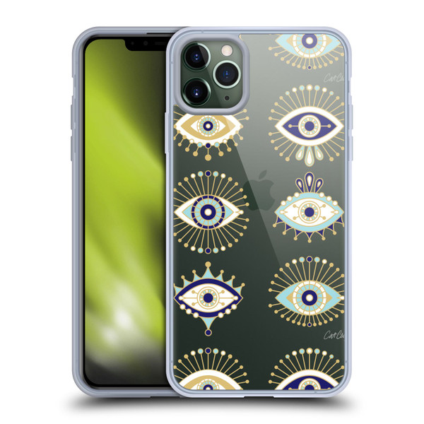 Cat Coquillette Evil Eye Blue Gold Soft Gel Case for Apple iPhone 11 Pro Max