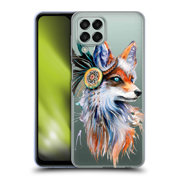 Pixie Cold Animals Fox Soft Gel Case for Samsung Galaxy M33 (2022)