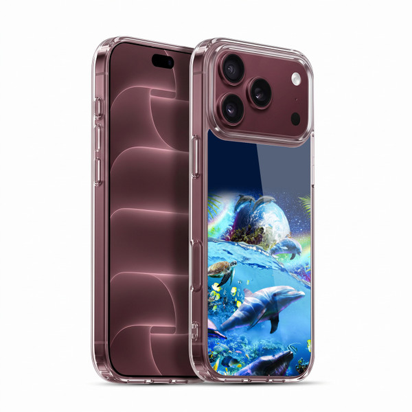 Random Galaxy Animals Galaxy Dolphins Soft Gel Case for Apple iPhone 18 Pro Max