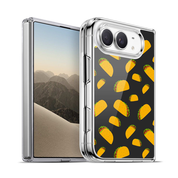 PLdesign Food Patterns Cool Fun Taco Soft Gel Case for Apple iPhone Duo