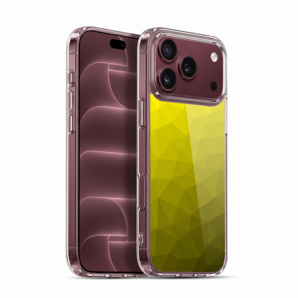 PLdesign Geometric Patterns Yellow Gradient Mesh Soft Gel Case for Apple iPhone 18 Pro Max