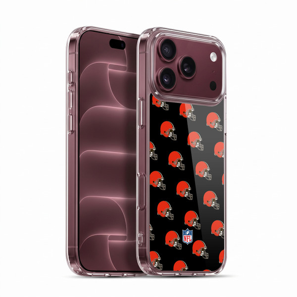 NFL Cleveland Browns Artwork Patterns Soft Gel Case for Apple iPhone 18 Pro Max