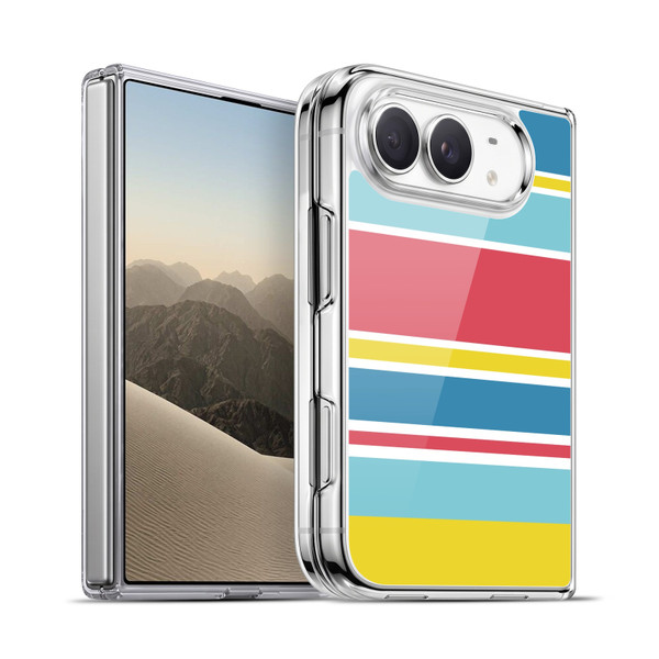 Head Case Designs Stripes Collection Blue And Pink Soft Gel Case for Apple iPhone Duo