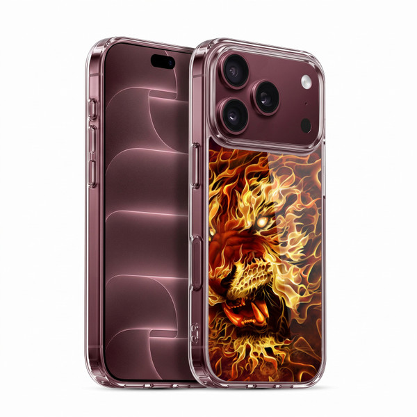Tom Wood Fire Creatures Tiger Soft Gel Case for Apple iPhone 18 Pro
