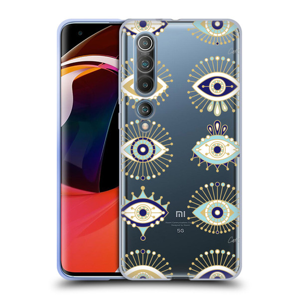 Cat Coquillette Evil Eye Blue Gold Soft Gel Case for Xiaomi Mi 10 5G / Mi 10 Pro 5G