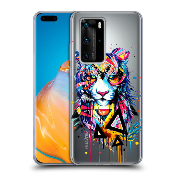 Pixie Cold Cats Shattered Tiger Soft Gel Case for Huawei P40 Pro / P40 Pro Plus 5G