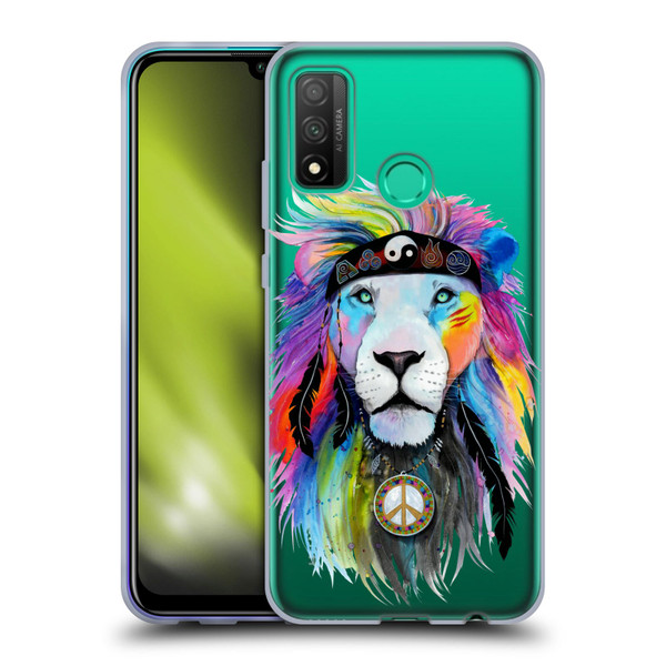 Pixie Cold Cats Hippy Lion Soft Gel Case for Huawei P Smart (2020)