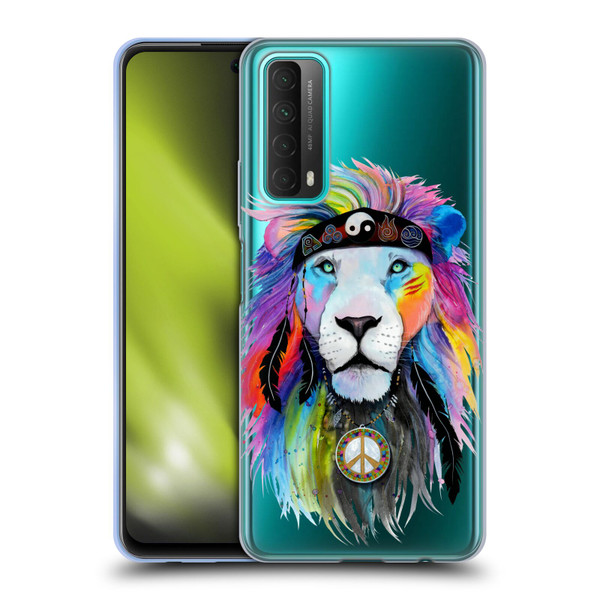 Pixie Cold Cats Hippy Lion Soft Gel Case for Huawei P Smart (2021)