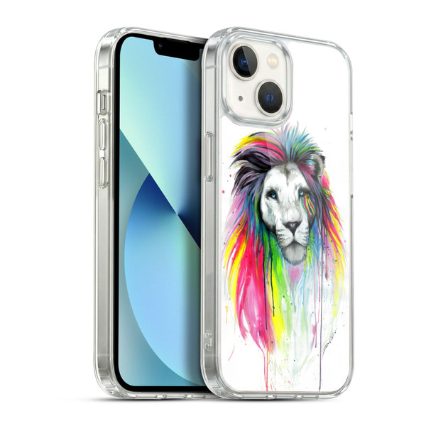 Pixie Cold Cats Rainbow Mane Soft Gel Case for Apple iPhone 13