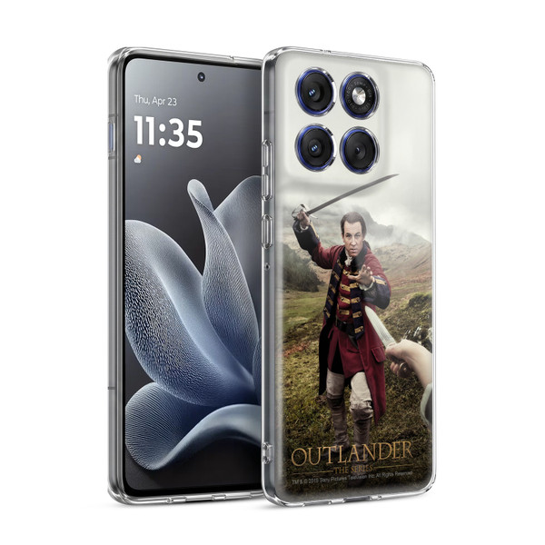 Outlander Characters Jonathan Randall In Action Soft Gel Case for Motorola Edge 70