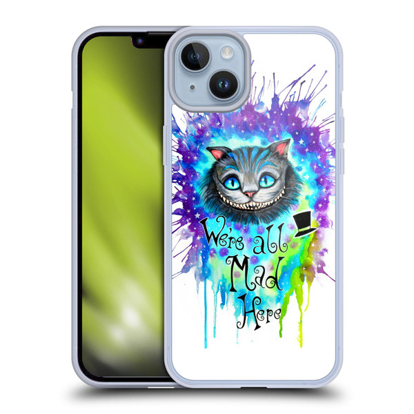 Pixie Cold Cats We Are All Mad Here Soft Gel Case for Apple iPhone 14 Plus