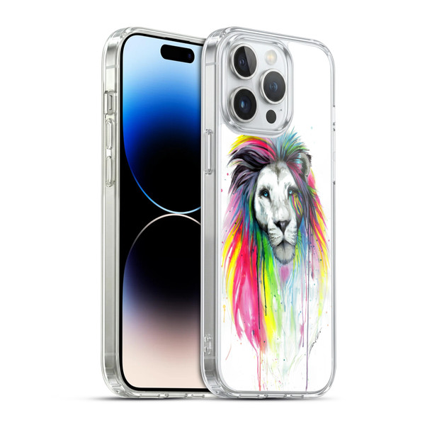 Pixie Cold Cats Rainbow Mane Soft Gel Case for Apple iPhone 14 Pro Max & MagSafe