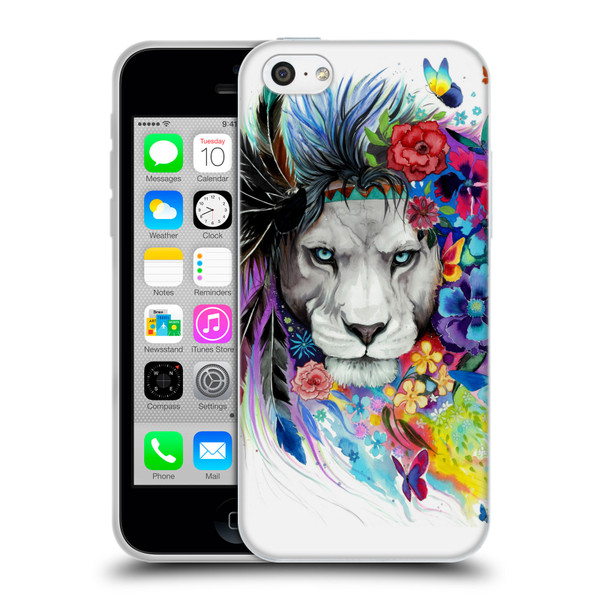 Pixie Cold Cats King Of The Lions Soft Gel Case for Apple iPhone 5c
