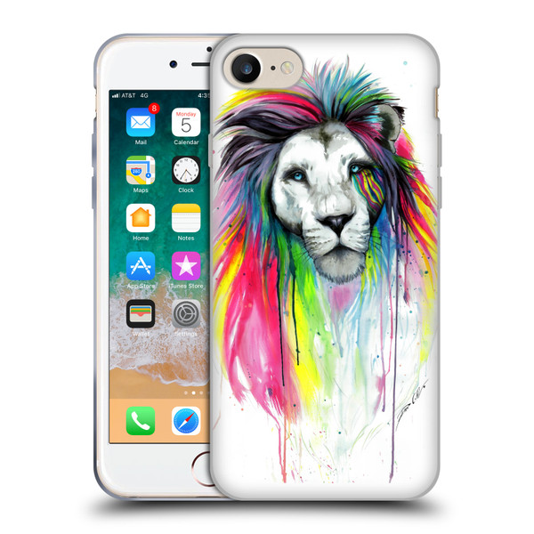 Pixie Cold Cats Rainbow Mane Soft Gel Case for Apple iPhone 7 / 8 / SE 2020 & 2022