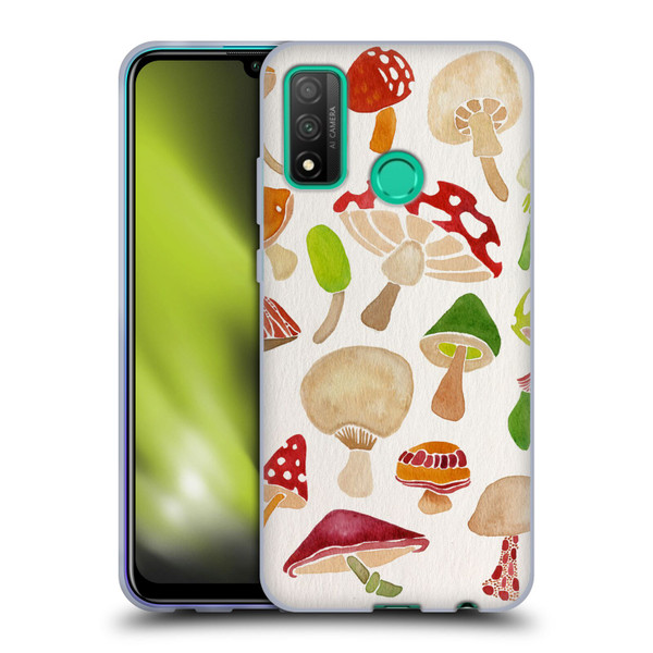 Cat Coquillette Nature Mushrooms Soft Gel Case for Huawei P Smart (2020)