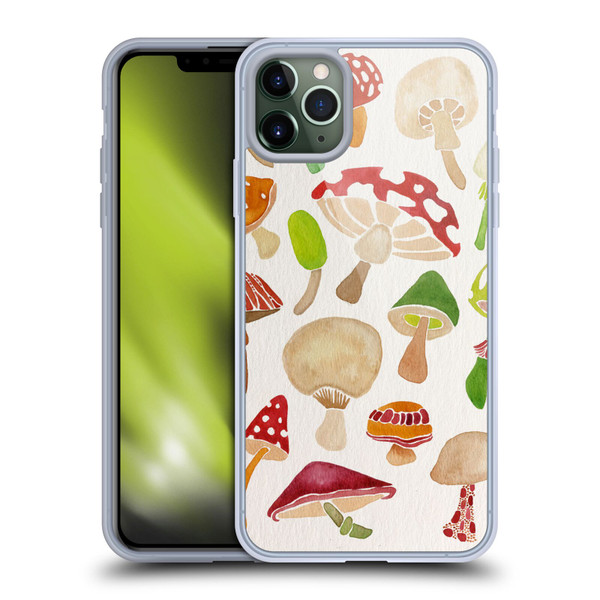 Cat Coquillette Nature Mushrooms Soft Gel Case for Apple iPhone 11 Pro Max